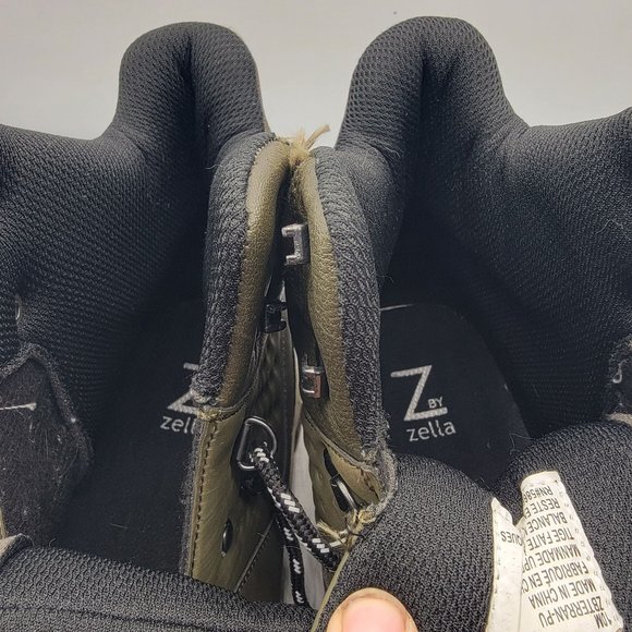 Z by Zella Terran Mens 10M Olive Green Outdoors Boots Comfort Casual Workwear - Picture 11 of 14